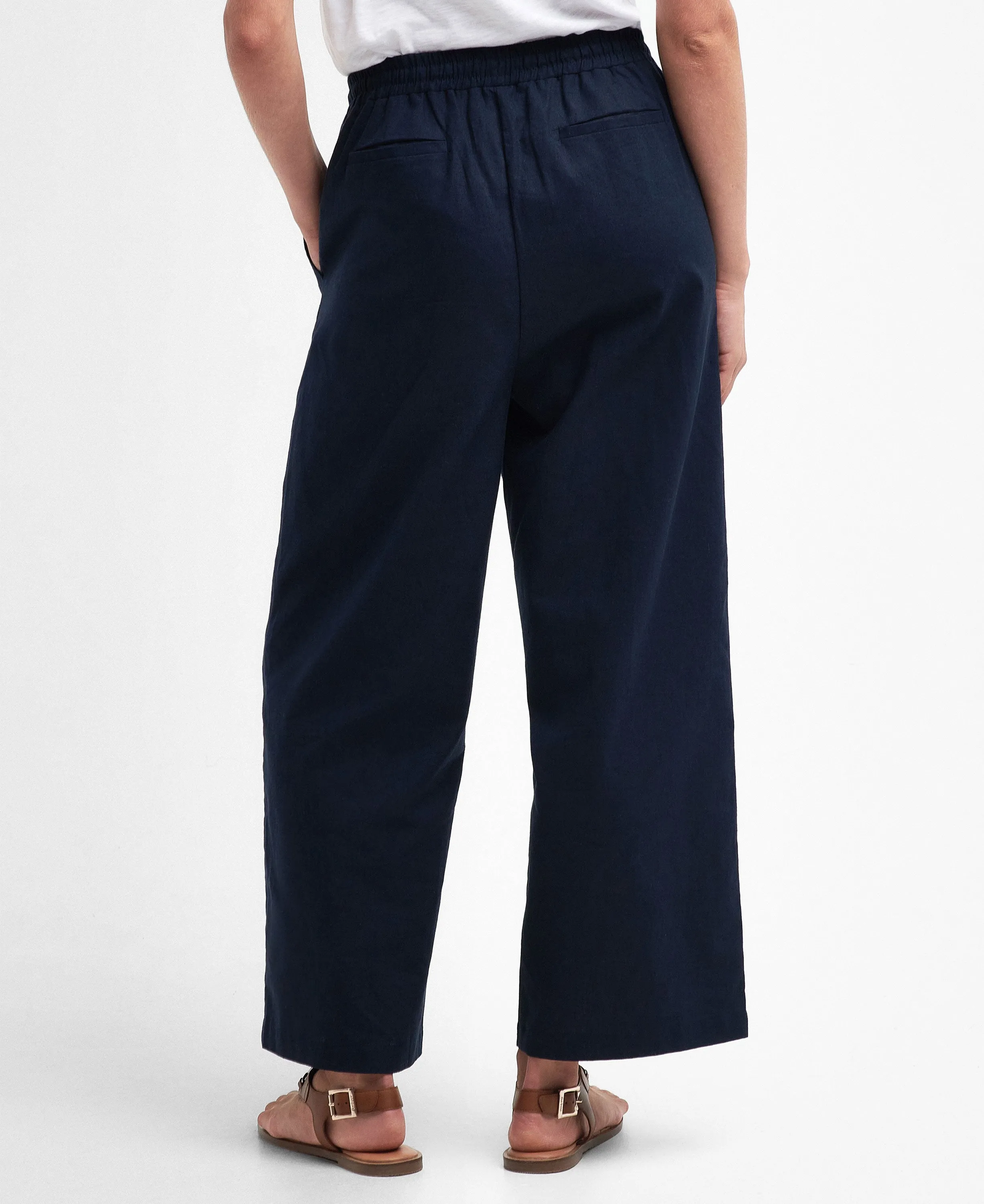 Christie Wide-Leg Trousers - Navy