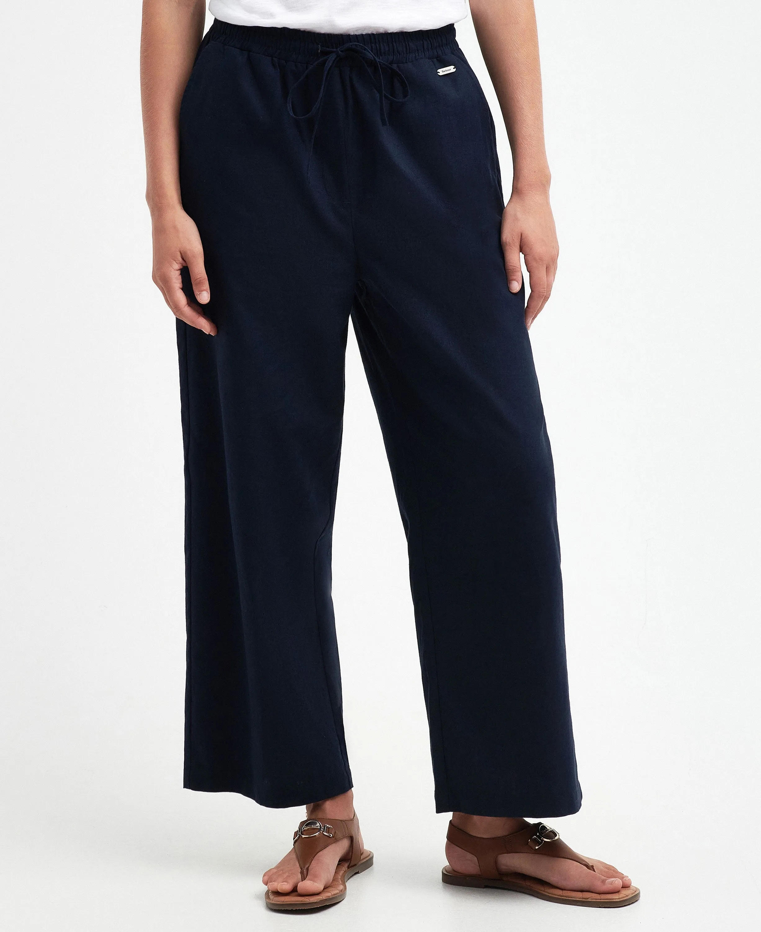 Christie Wide-Leg Trousers - Navy