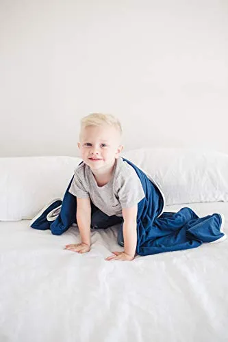 Copper Pearl Large Premium Knit Baby 3 Layer Stretchy Quilt Blanket for Boys"Scout", 10.6 Ounces