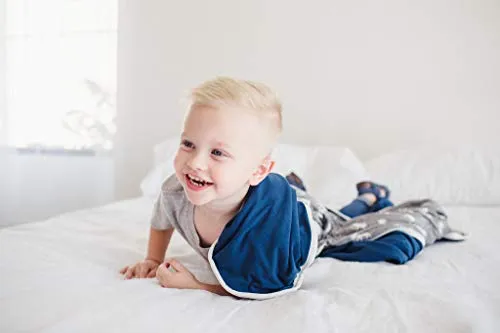 Copper Pearl Large Premium Knit Baby 3 Layer Stretchy Quilt Blanket for Boys"Scout", 10.6 Ounces