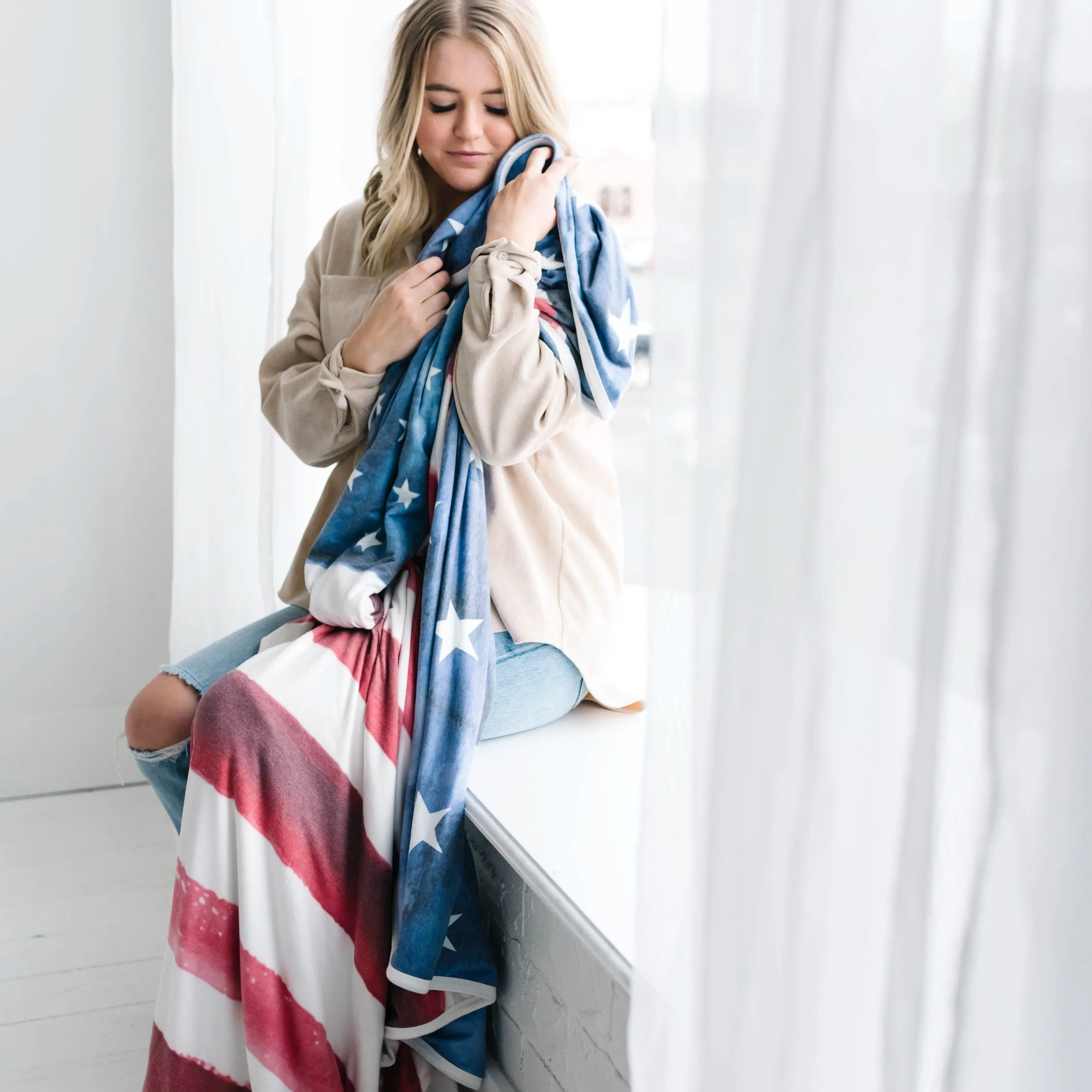 Copper Pearl Three-Layer Jumbo Quilt | Patriot