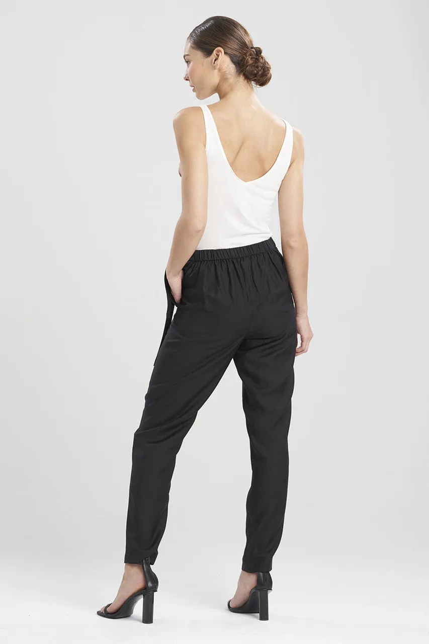 Cotton Silk Tapered Pants