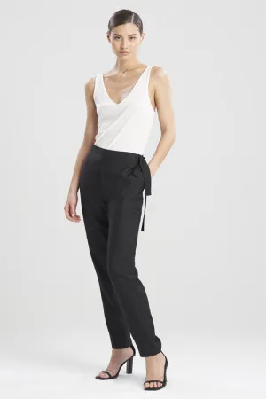 Cotton Silk Tapered Pants