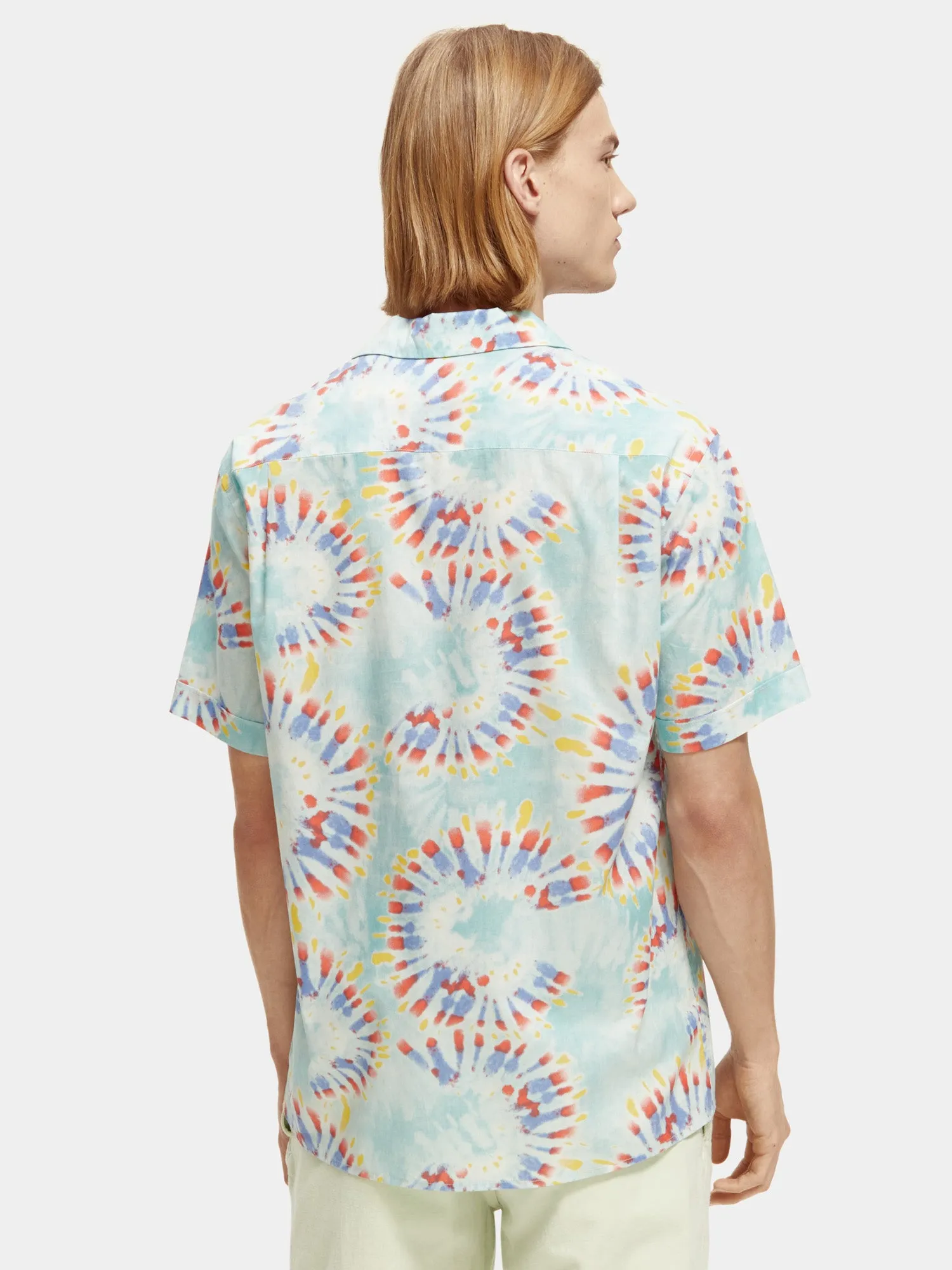 Cotton voile printed shirt