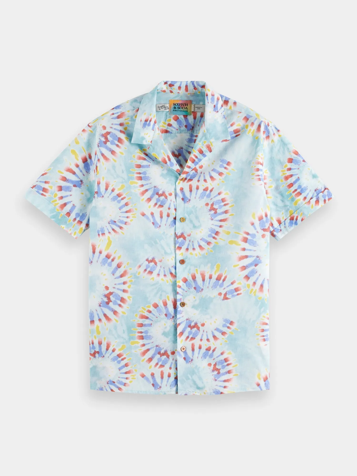 Cotton voile printed shirt