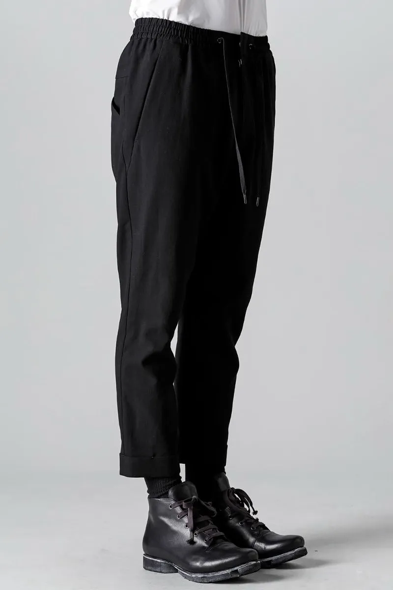 Cropped Slim Pants High Density Cotton