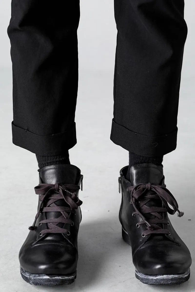 Cropped Slim Pants High Density Cotton