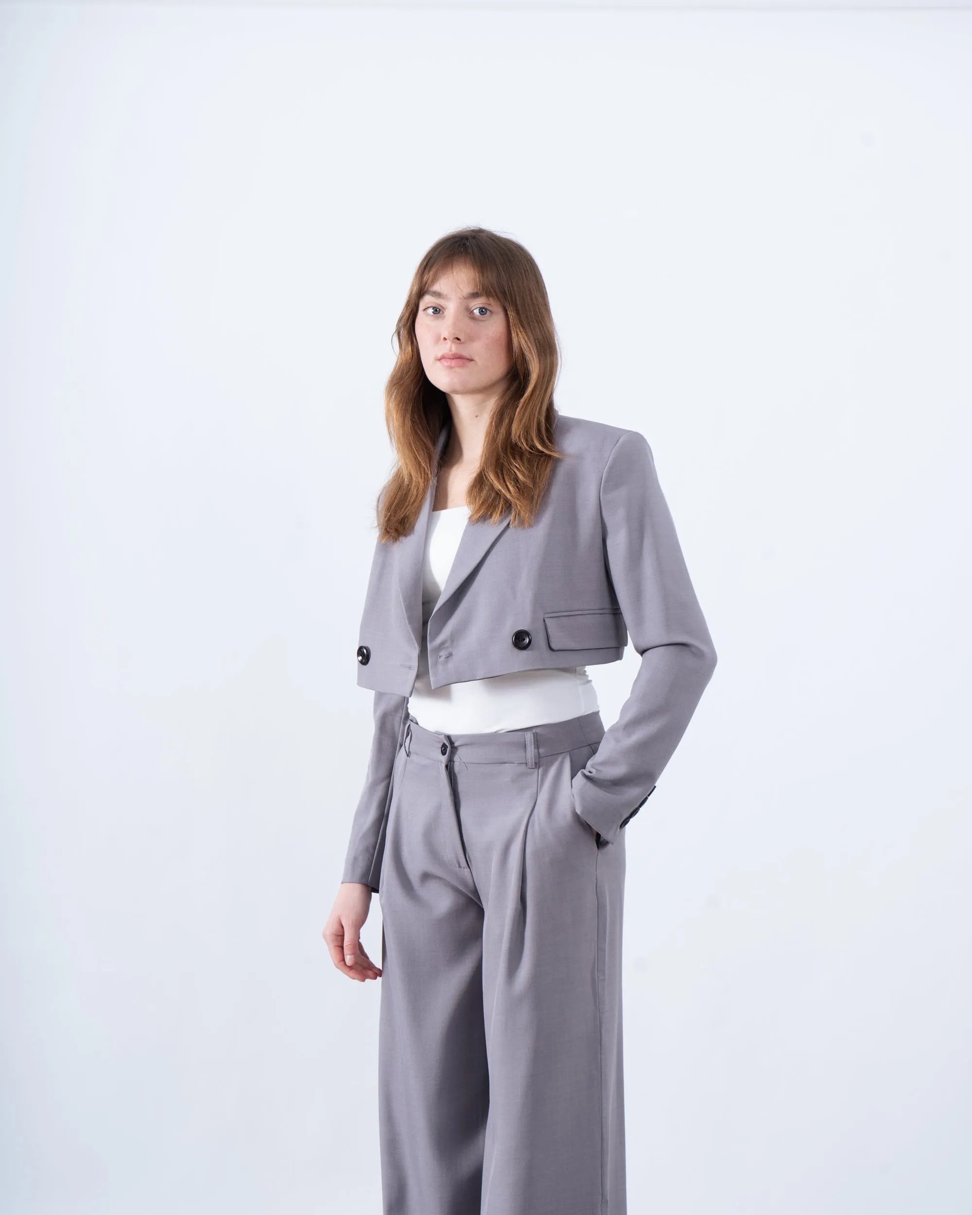 Cropped Women Blazer