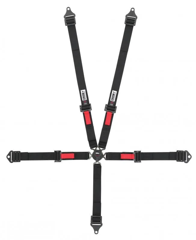 Crow 2" Kam Lock Jr. Dragster Harness - Black Hardware - SFI 16.2 - Purple