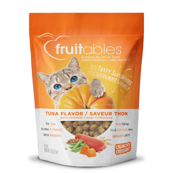 Crunchy Tuna & Pumpkin Cat Treats 70 gm - Fruitables