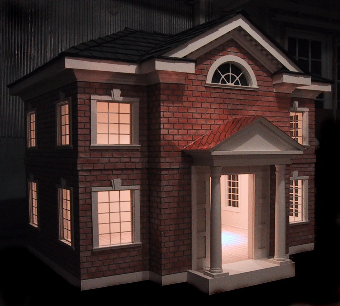 Custom Brick Mansion Dog House