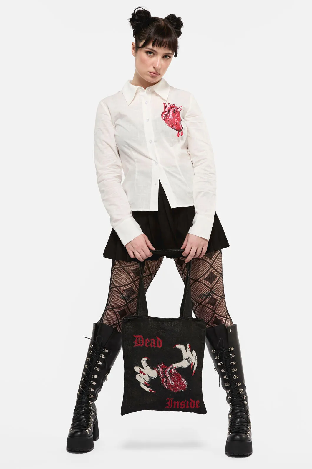 Dead Inside Woven Tote