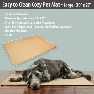 Easy to Clean Cozy Pet Mat - Large - 39" x 27"