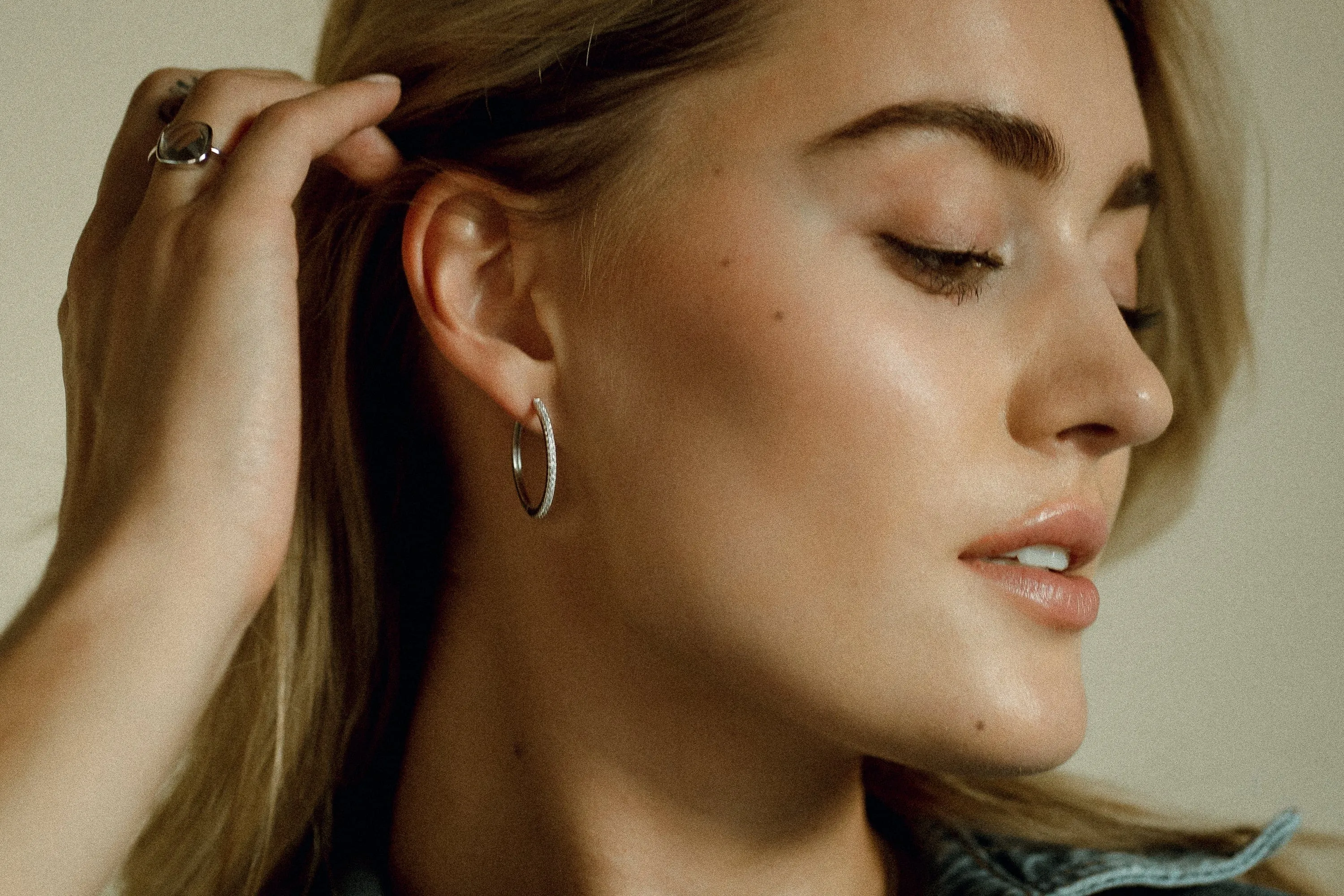 Eliasz & Ella CZ Hoop Earrings - Gold