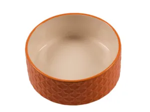 Feeding Bowl Stone Deco Naranja Ø16cm orange