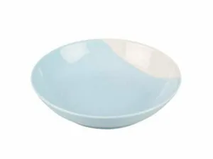 Feeding plate Stone grace 350ml - 16x16x3,5cm blue/white