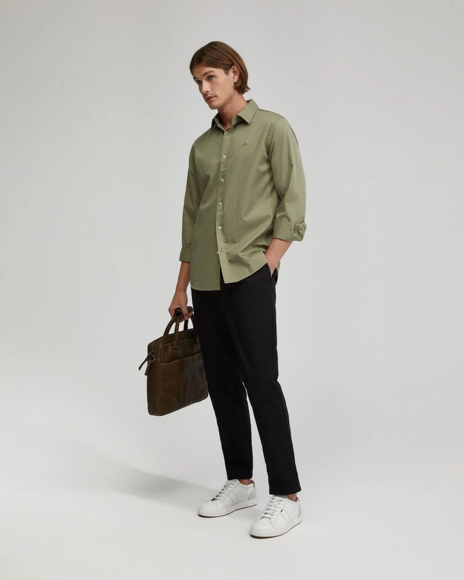 Fergus Fine Twill Cotton Shirt