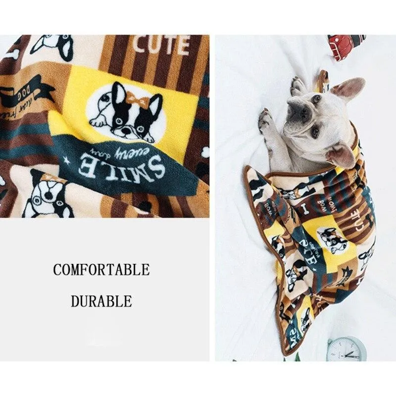 Flannel Dog Blanket - Machine Washable - Multiple Sizes