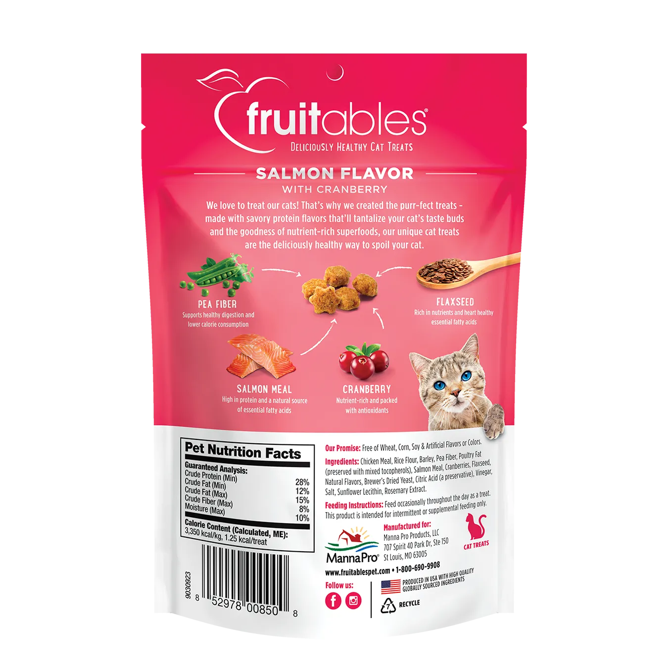 Fruitables Salmon & Cranberry Cat Treats
