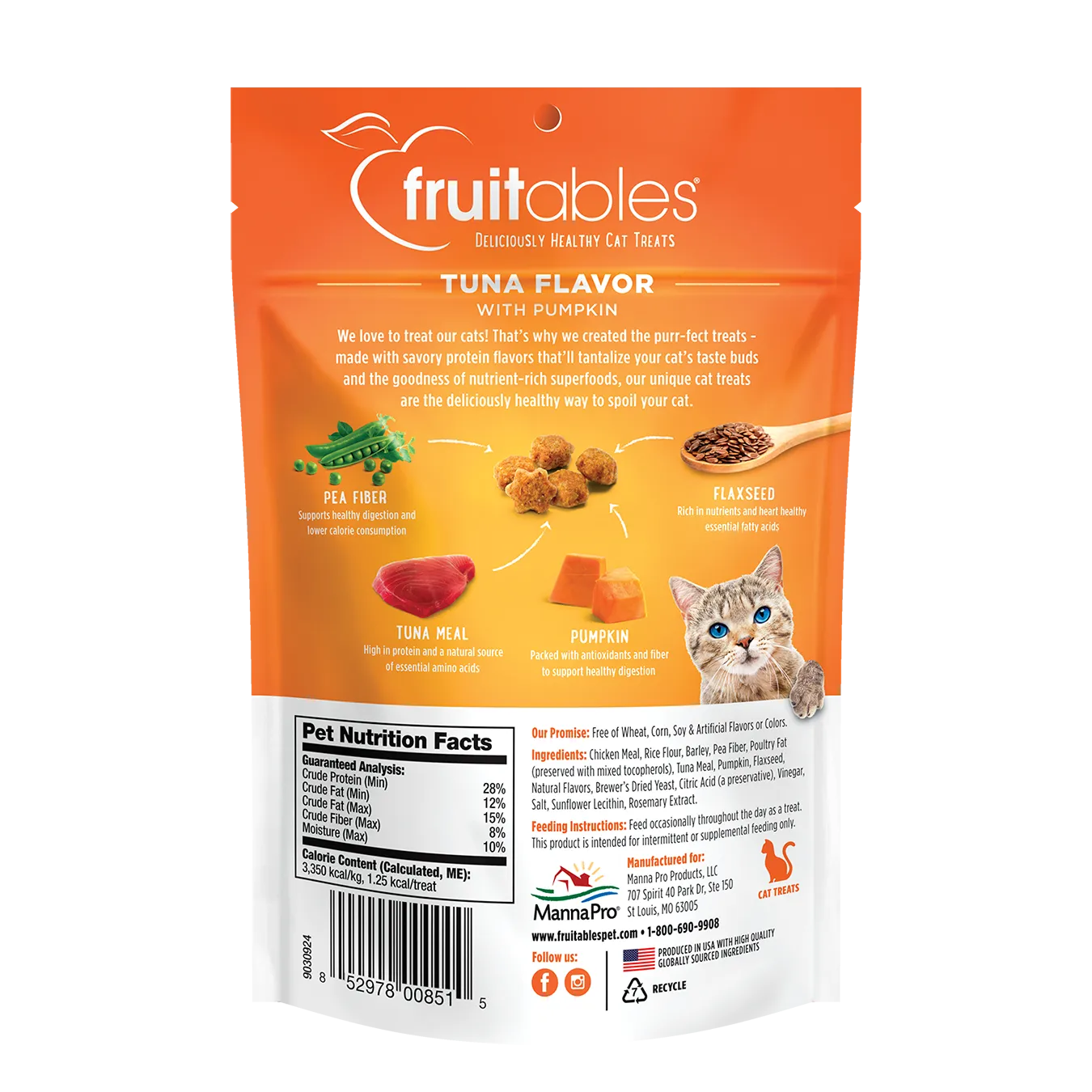 FRUITABLES TUNA AND PUMPKIN CAT TREATS