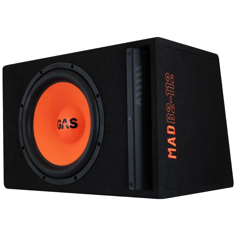 Gas Audio GA-MAD-B2-112 MAD Series 12" 700W Loaded Subwoofer Enclosure