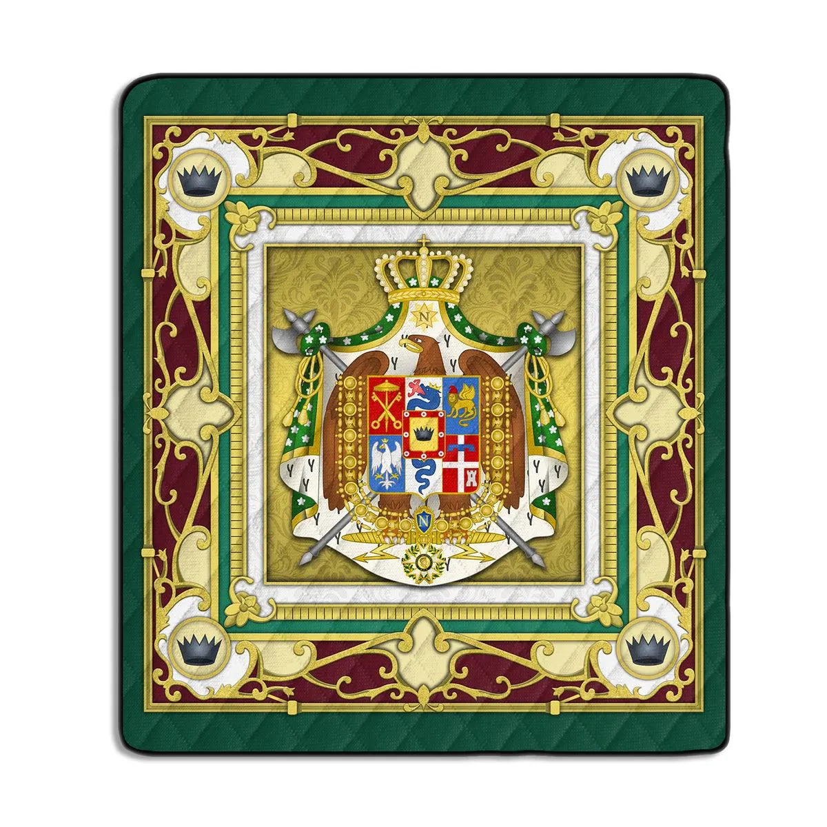 Gearhomie Blanket Kingdom of Italy (Napoleonic) Coat of Arms Quilt