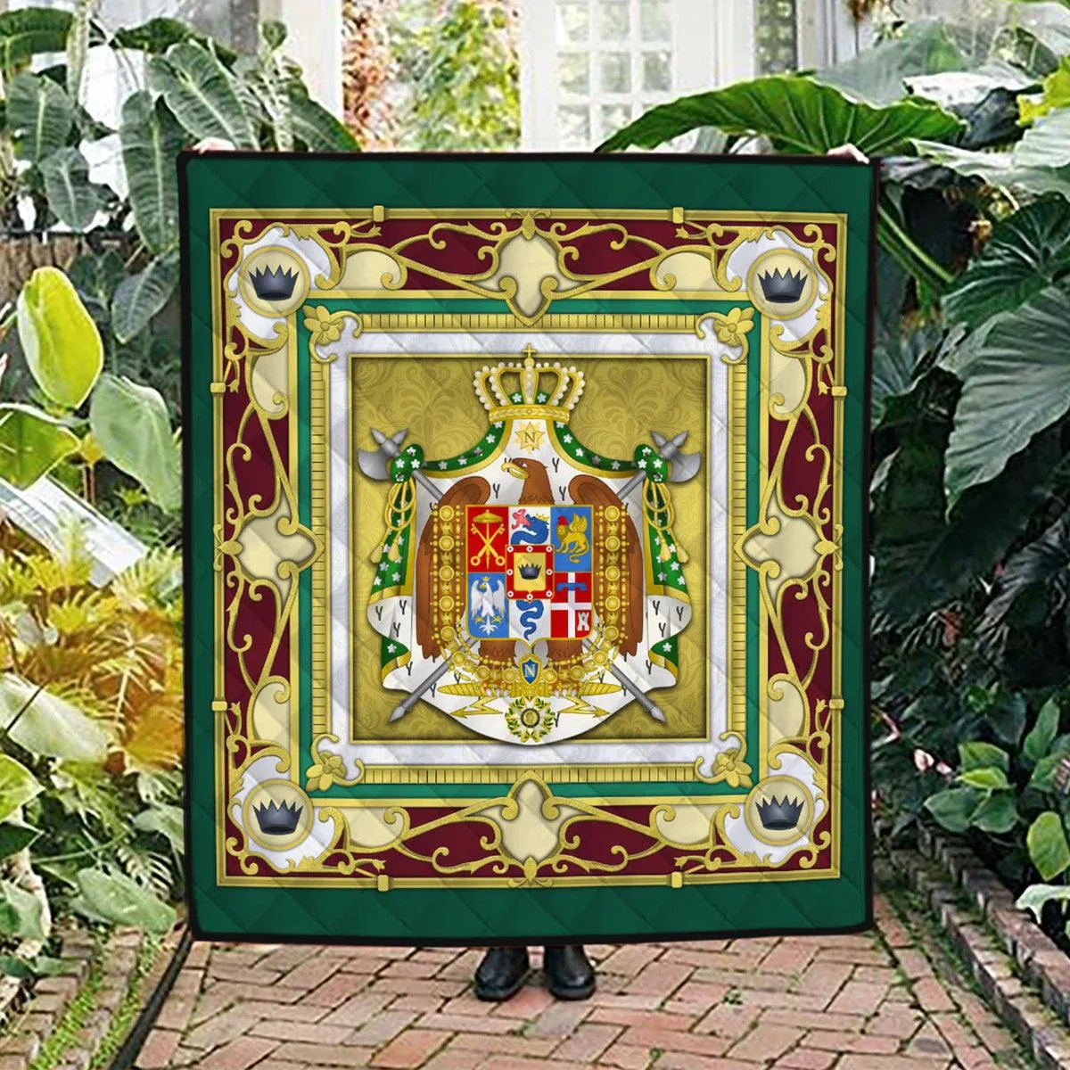 Gearhomie Blanket Kingdom of Italy (Napoleonic) Coat of Arms Quilt
