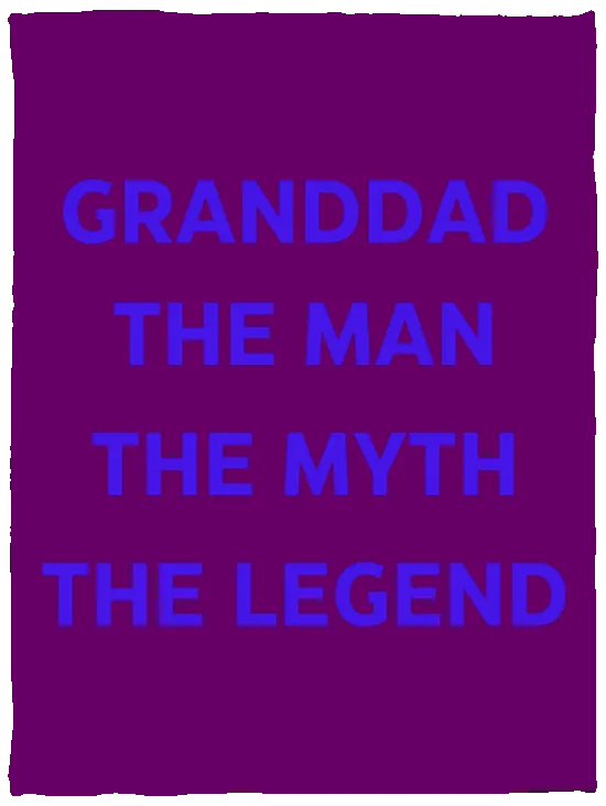 Grandad the Legend -- Cozy Plush Fleece Blanket - 30x40