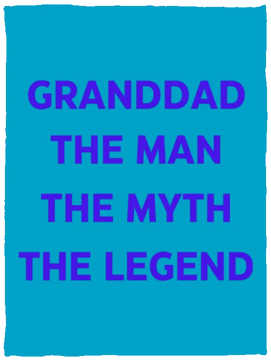 Grandad the Legend -- Cozy Plush Fleece Blanket - 30x40