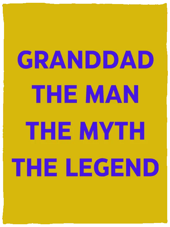 Grandad the Legend -- Cozy Plush Fleece Blanket - 30x40