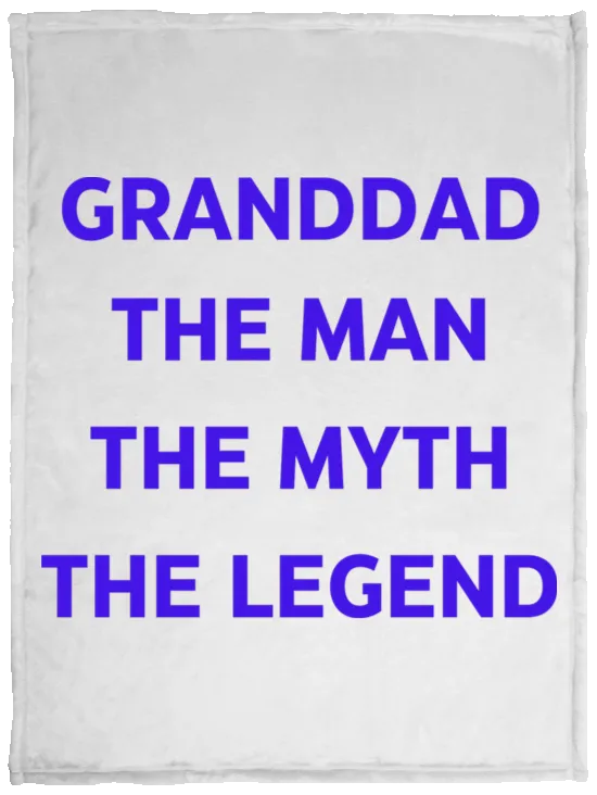Grandad the Legend -- Cozy Plush Fleece Blanket - 30x40