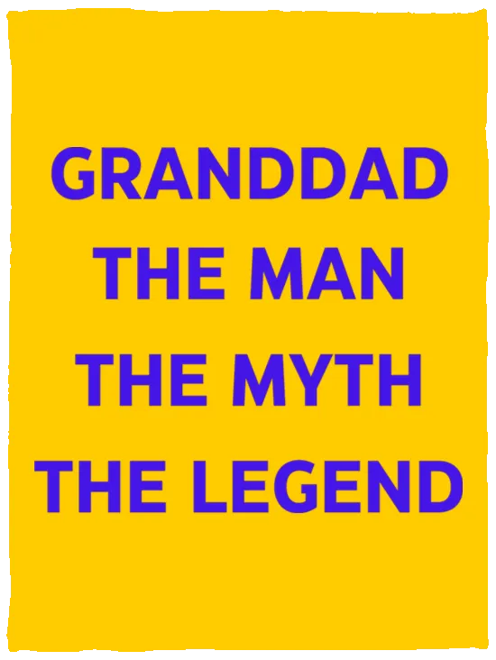 Grandad the Legend -- Cozy Plush Fleece Blanket - 30x40