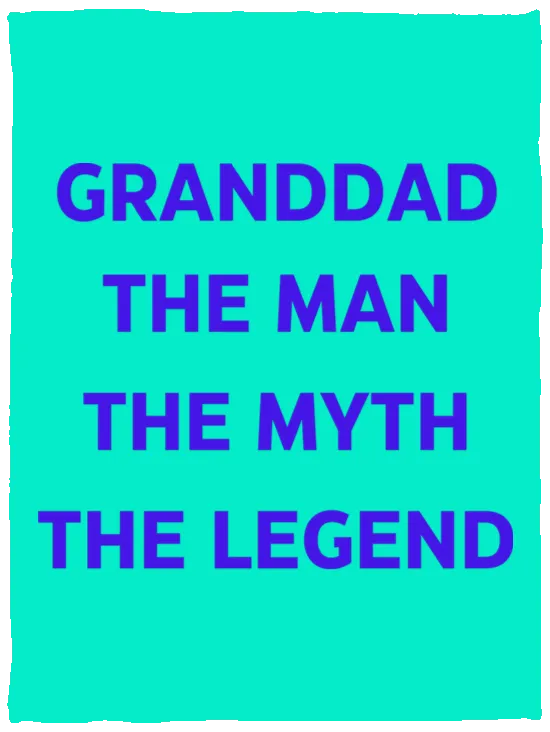 Grandad the Legend -- Cozy Plush Fleece Blanket - 30x40