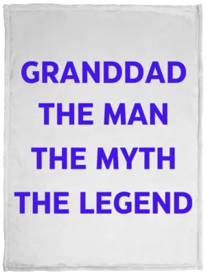 Grandad the Legend -- Cozy Plush Fleece Blanket - 30x40