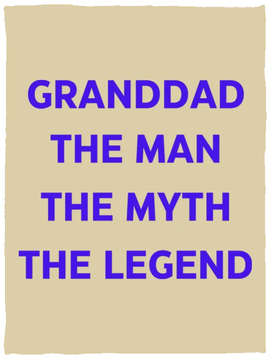 Grandad the Legend -- Cozy Plush Fleece Blanket - 30x40