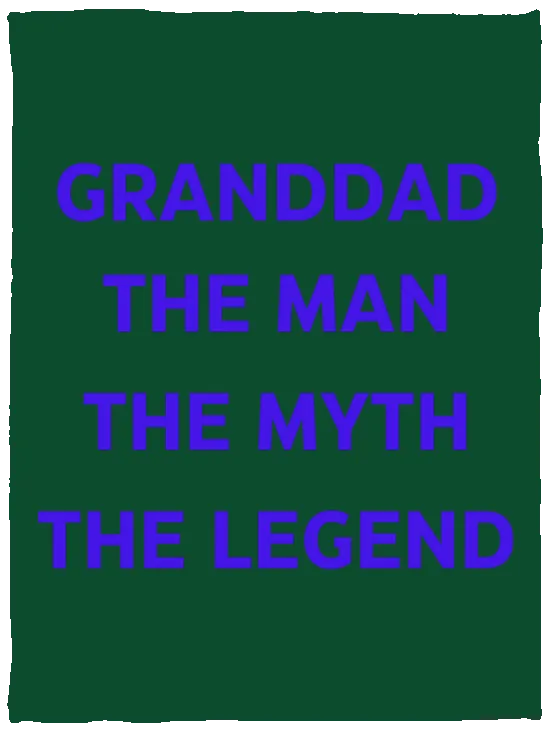 Grandad the Legend -- Cozy Plush Fleece Blanket - 30x40