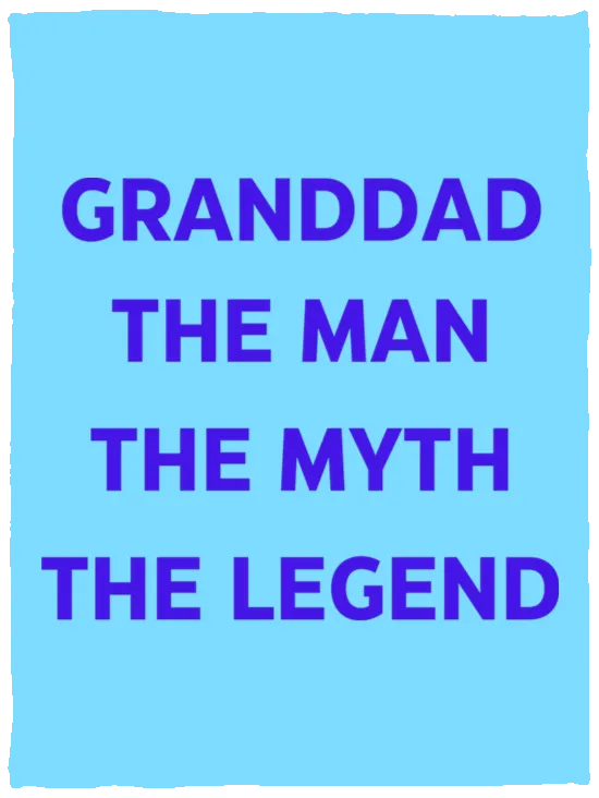 Grandad the Legend -- Cozy Plush Fleece Blanket - 30x40