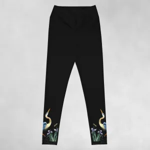 Great Blue Heron Yoga Leggings