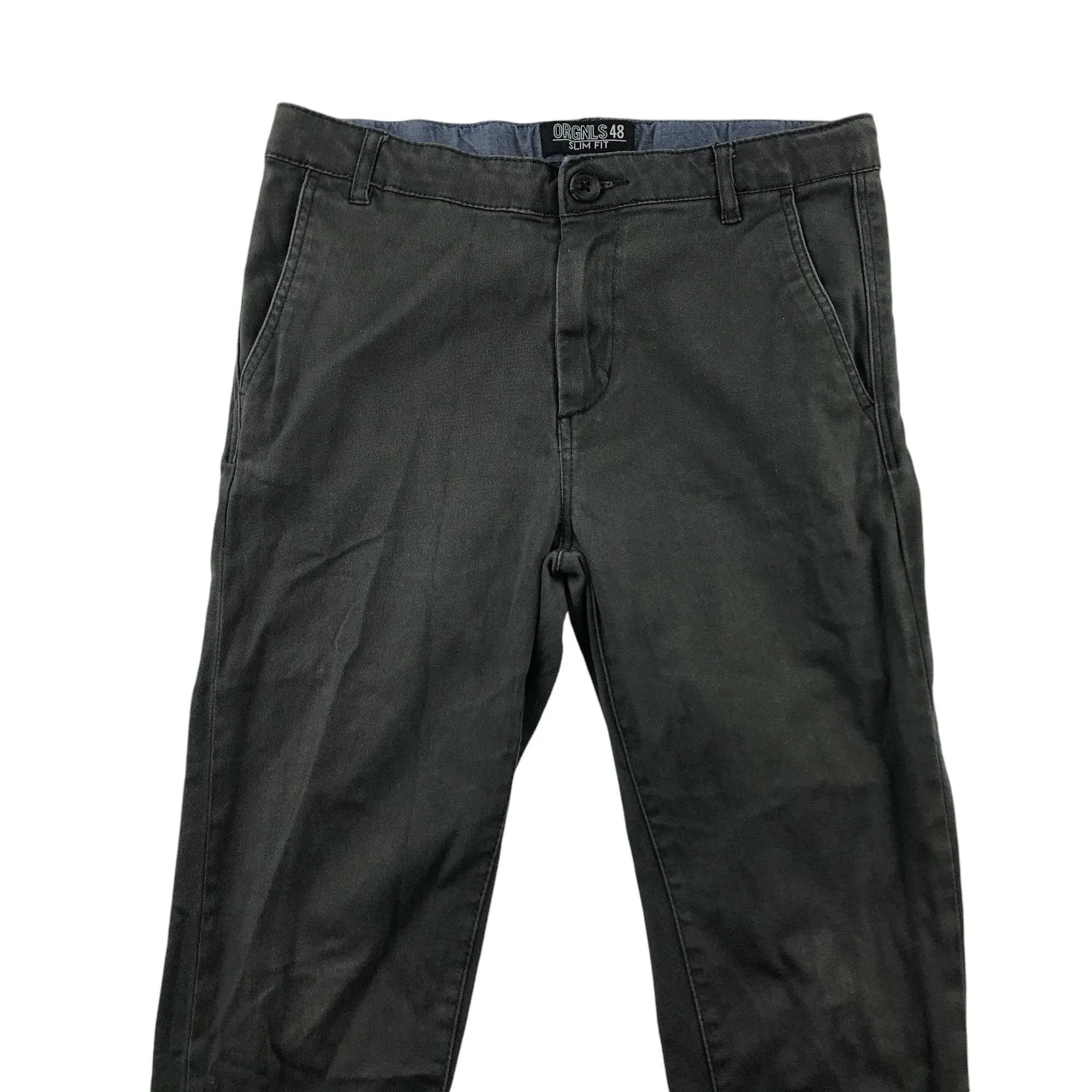 H&M Trousers 11-12 Years Grey Chino Style Slim Fit