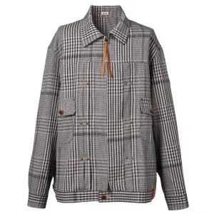 HAND EMBROIDERED DESIGN COTTON JACKET / BLUE