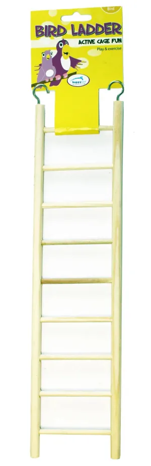 Happy Pet Wooden Bird Ladder 9 Step