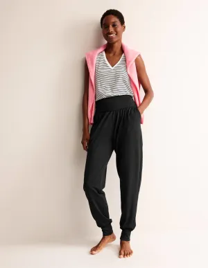 Hareem Jersey Joggers-Black
