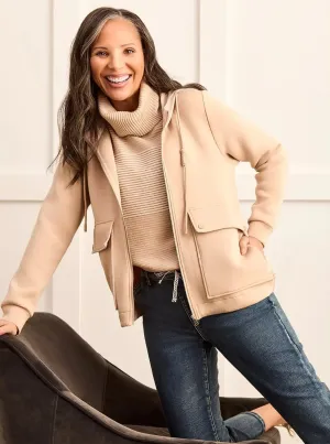 Hooded Zip Up Jacket With Pockets [Cashmere-7965O]
