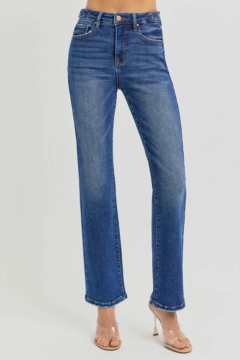 HR Ankle Straight Jeans