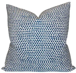 Huts Pillow Cover in Atlantic Blue, Walter G Pillows, Decorative Throw Pillows