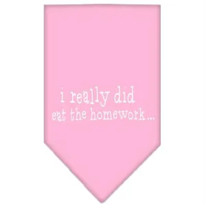I really did eat the Homework Screen Print Bandana Light Pink Large
