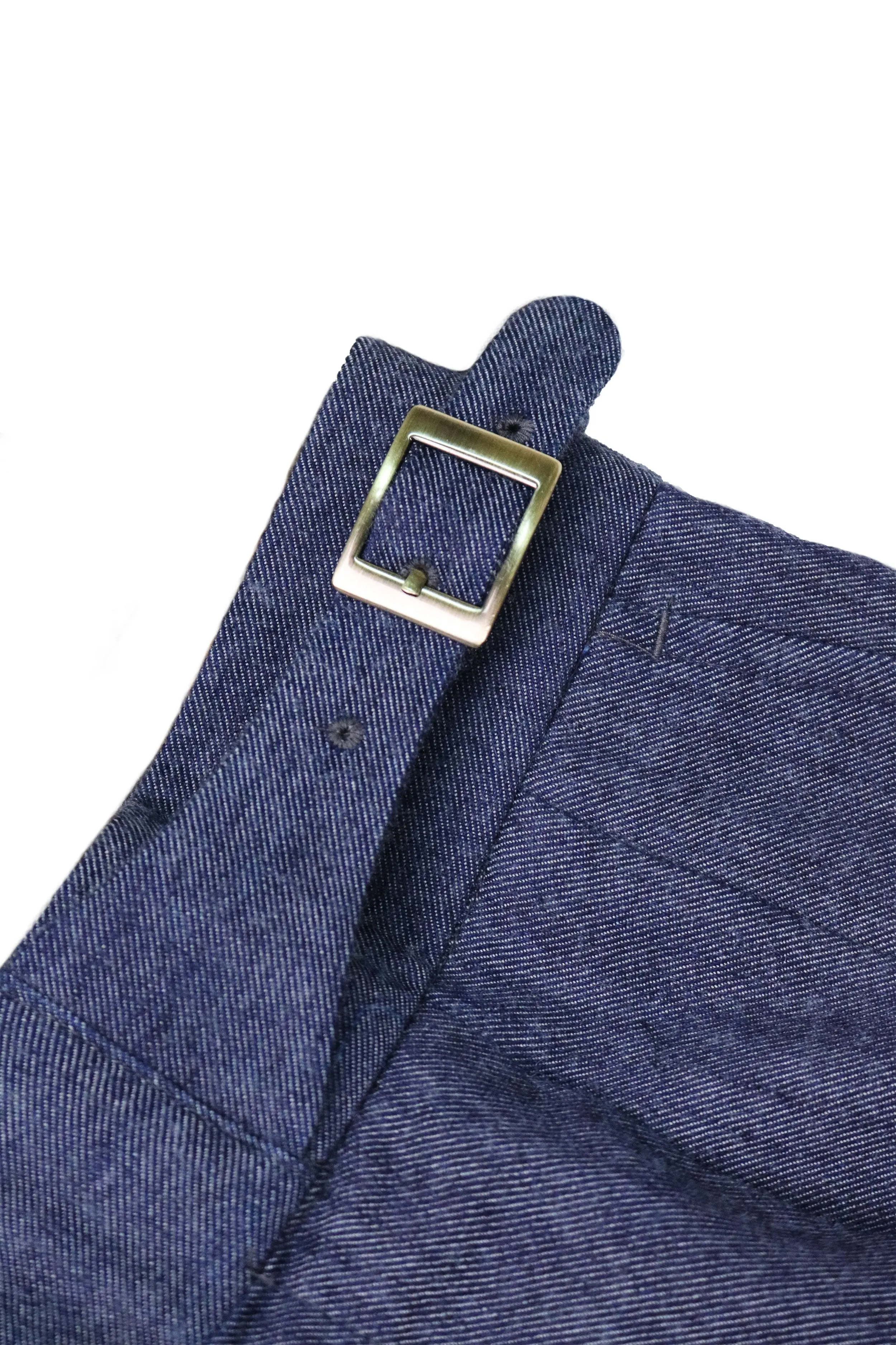 Indigo Double Gurkha Denim Trousers
