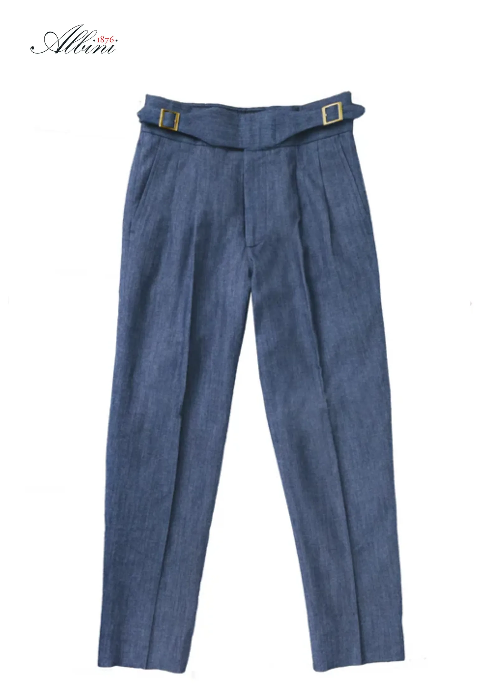 Indigo Double Gurkha Denim Trousers