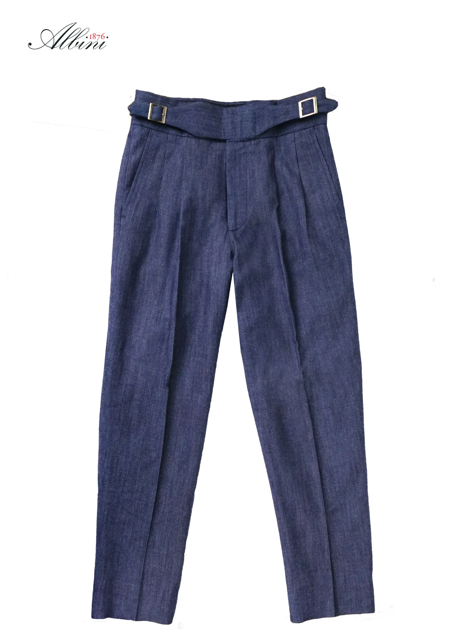 Indigo Double Gurkha Denim Trousers