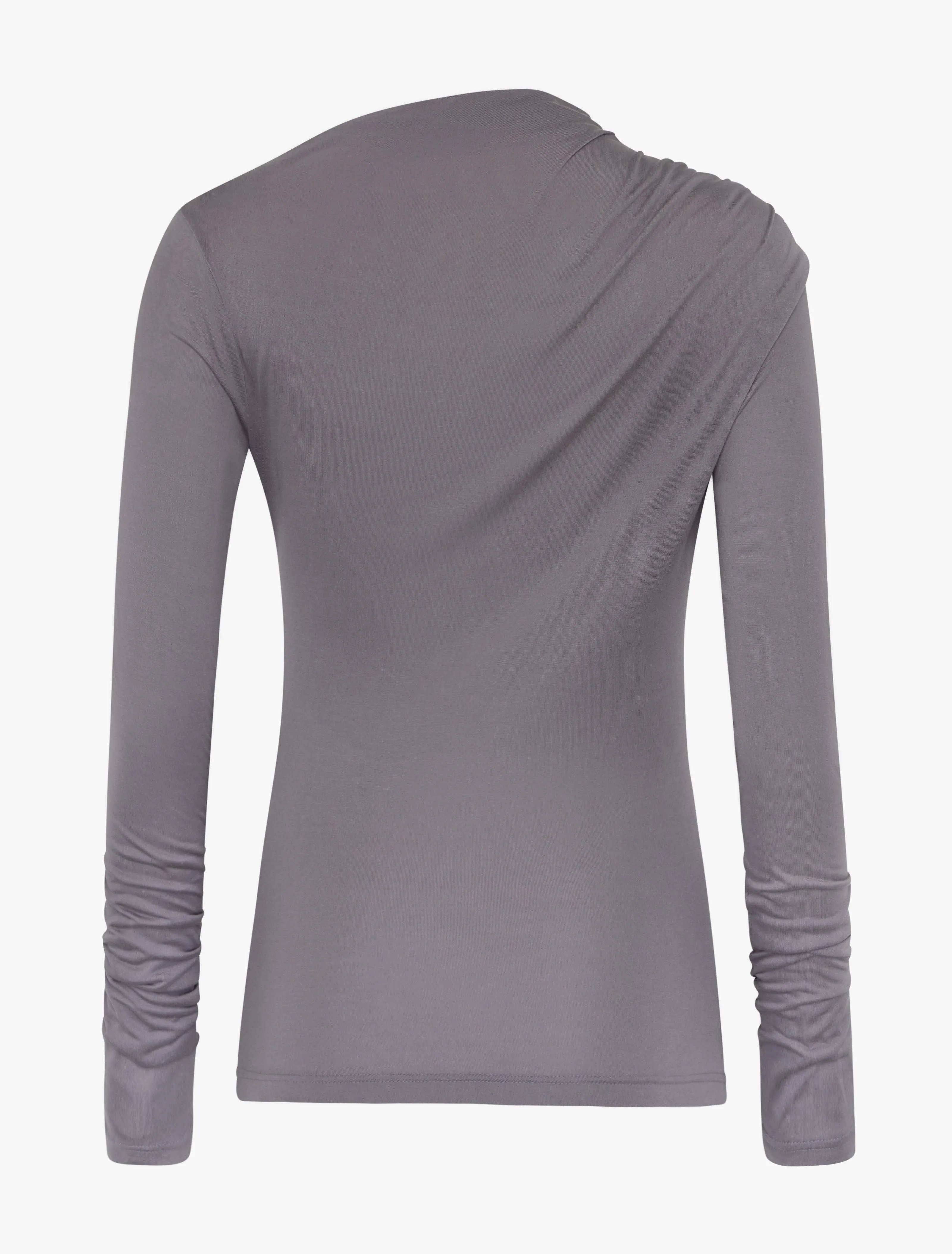 Iphis Draped Long Sleeve Top in Dusk